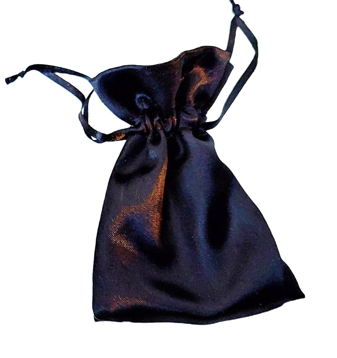Hill Tribe Fine Silver Oval Donut Pendant on Black Satin Twisted Cord Necklace
