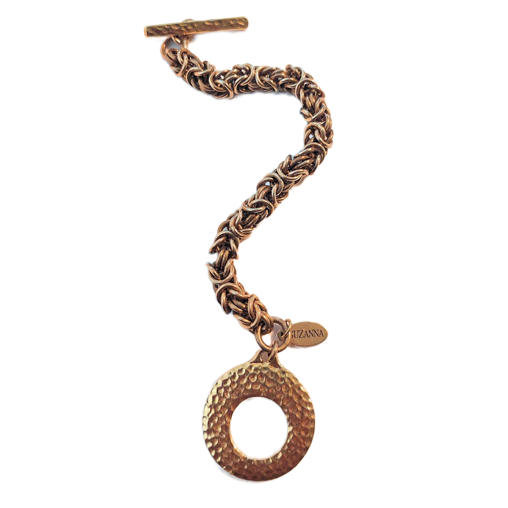 Brass Byzantine Chain Maille Bracelet