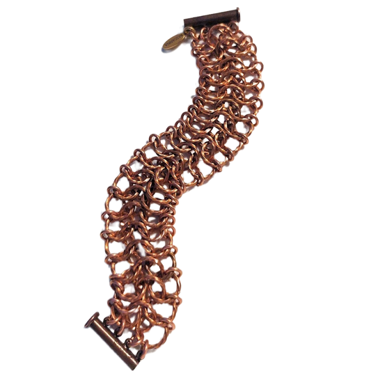 Twisted Copper European 4-in-1 Chain Maille Bracelet