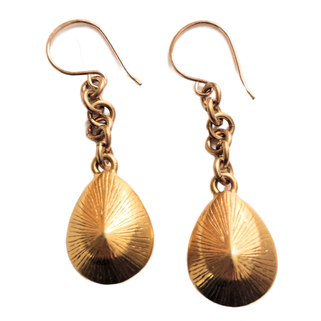 Swarovski Crystals on Brass Chains Earrings
