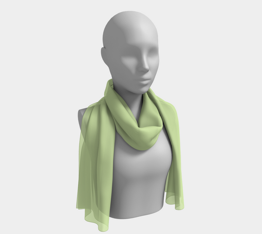 Fresh Green Long Scarf-Free Personalization Available