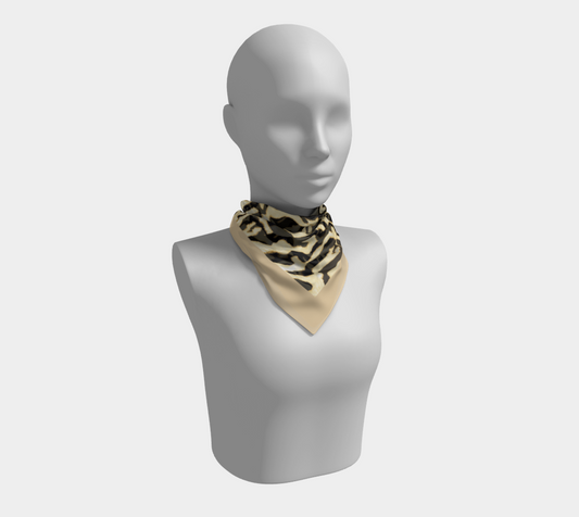 Warm Beige Naomi Square Scarf