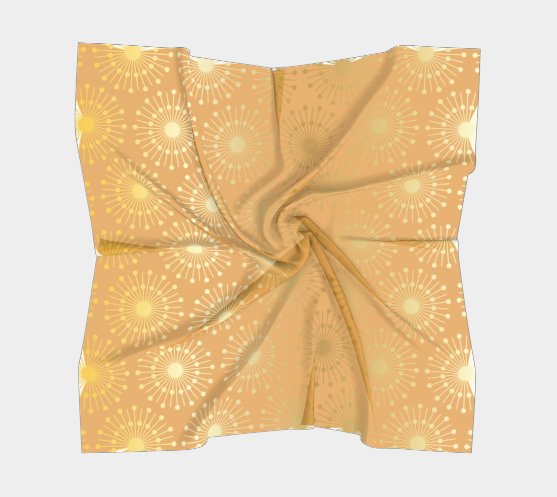 Jurassic Gold Hollywood Glam VII Square Scarf