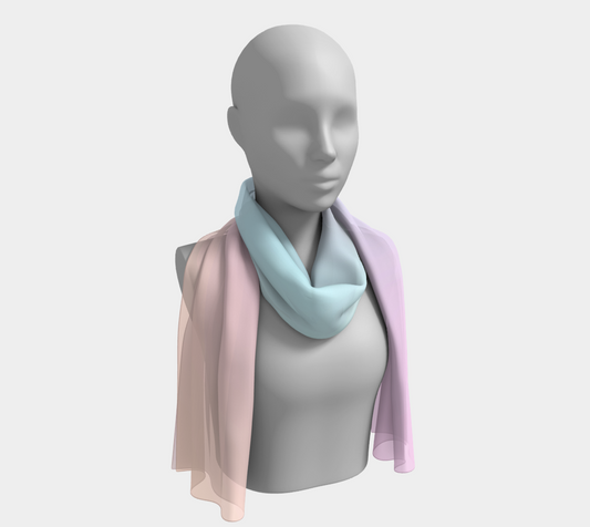 Rainbow Pastels #5 Long Scarf