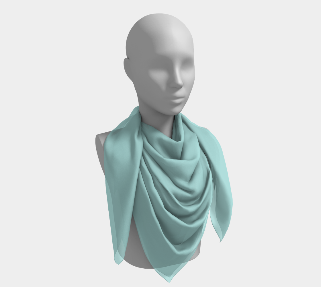 Aqua Square Scarf