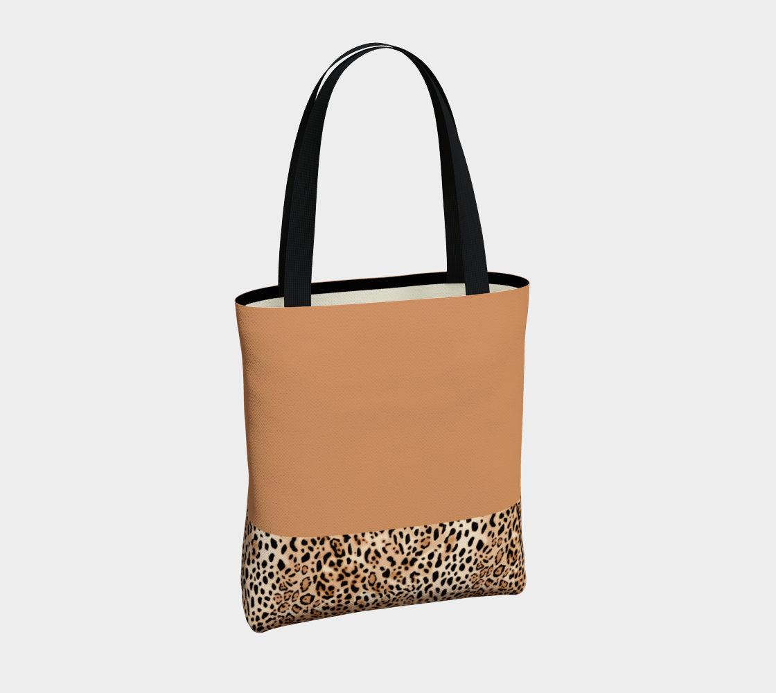 Tan Big Cats Chic Tote