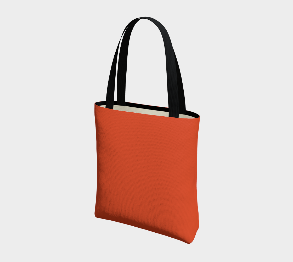 Electric Orange Urban Jungle Chic Tote Bag