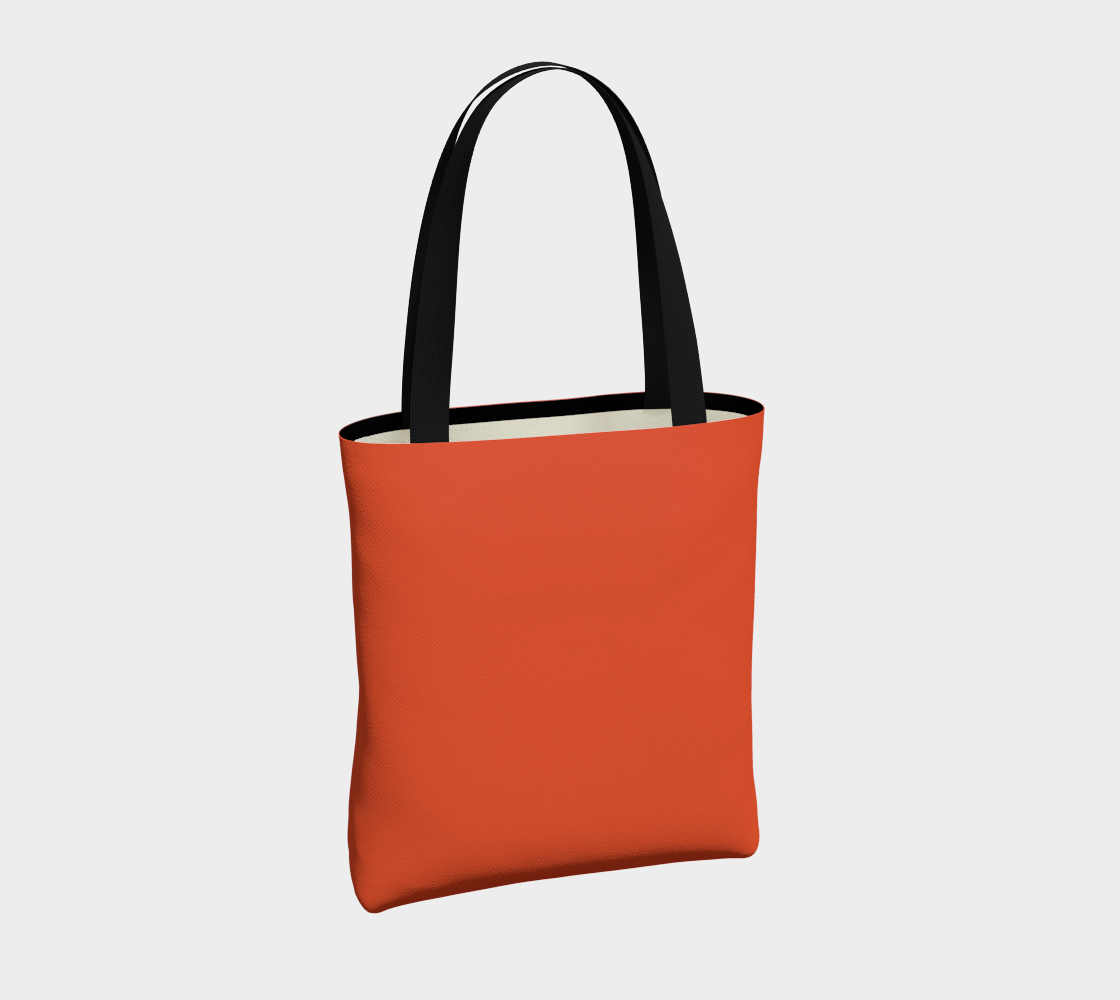 Electric Orange Urban Jungle Chic Tote Bag