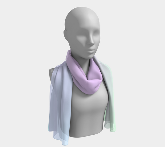 Rainbow Pastels #4 Long Scarf