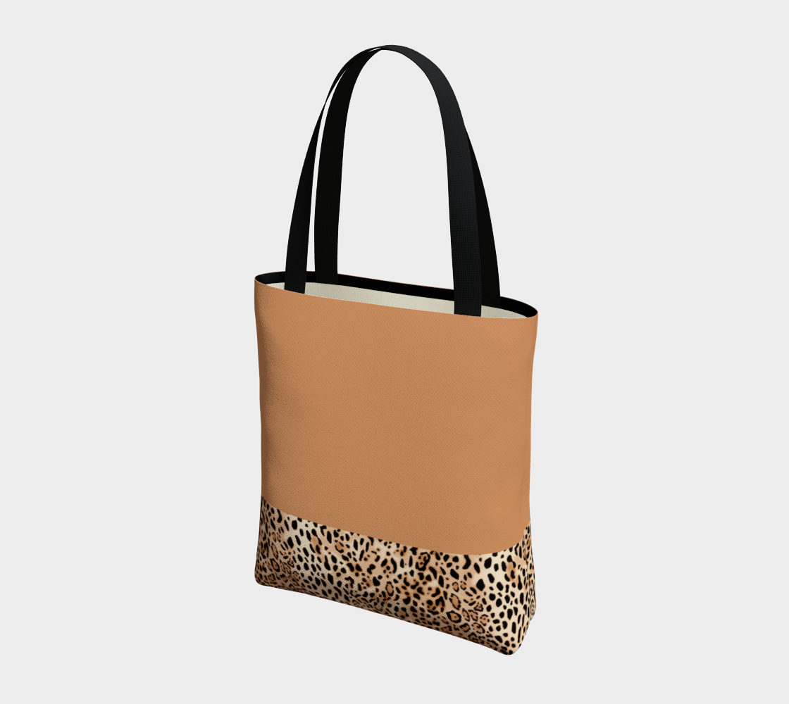 Tan Big Cats Chic Tote