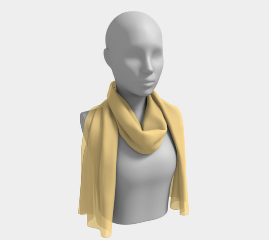 Fresh Yellow Long Scarf-Free Personalization Available