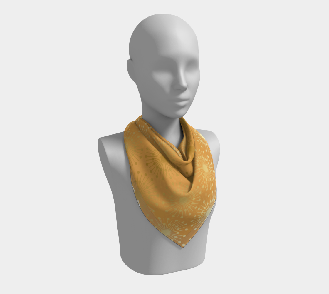 Jurassic Gold Hollywood Glam VII Square Scarf