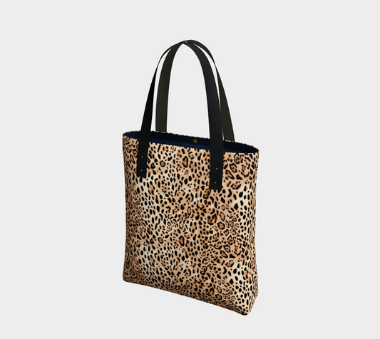 Tan Big Cats Chic Tote