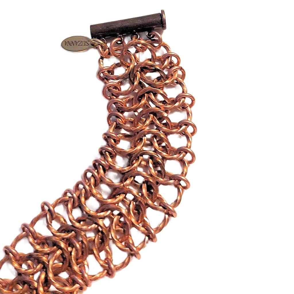 Twisted Copper European 4-in-1 Chain Maille Bracelet