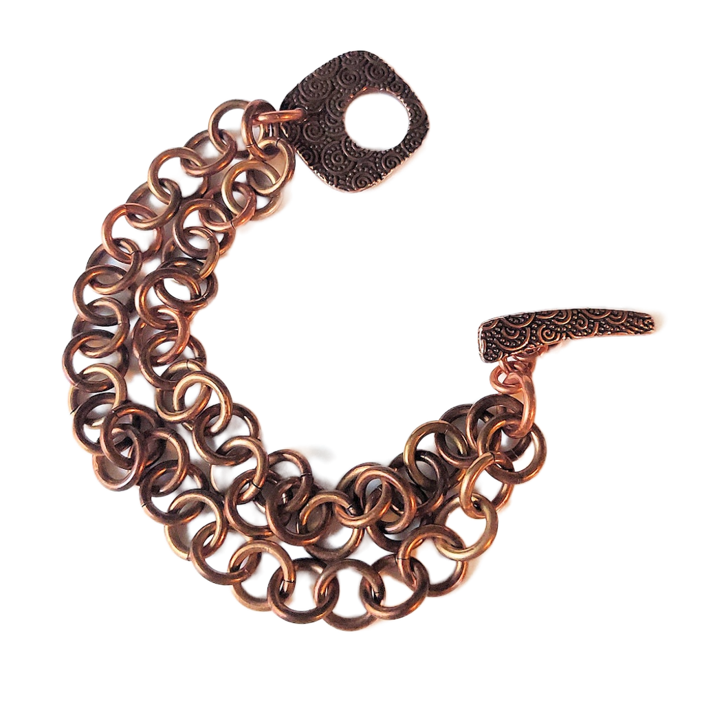 Brass & Copper 1-in-1 Chain Bracelet