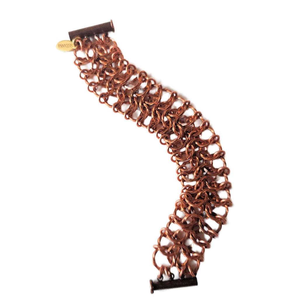 Twisted Copper European 4-in-1 Chain Maille Bracelet