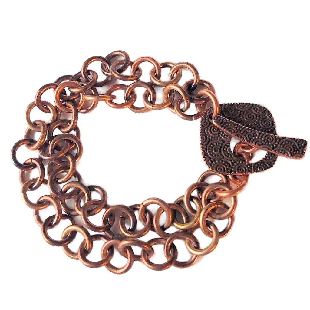 Brass & Copper 1-in-1 Chain Bracelet