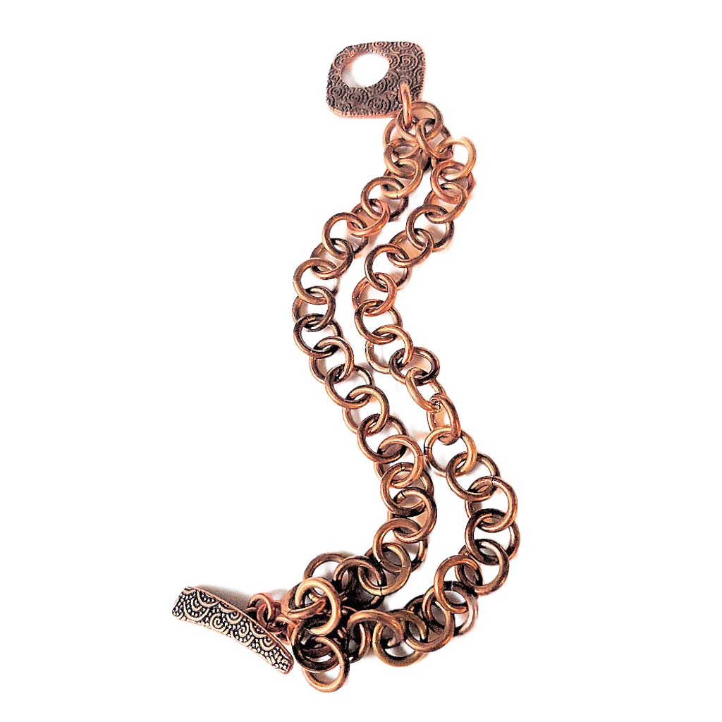 Brass & Copper 1-in-1 Chain Bracelet