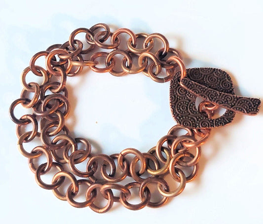 Brass & Copper 1-in-1 Chain Bracelet