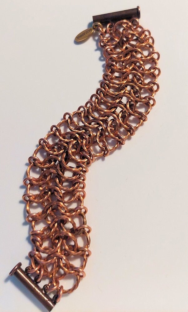 Twisted Copper European 4-in-1 Chain Maille Bracelet