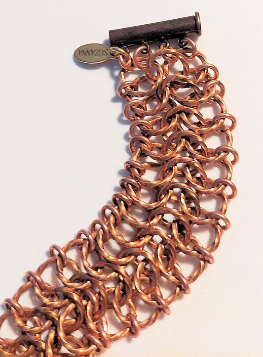 Twisted Copper European 4-in-1 Chain Maille Bracelet